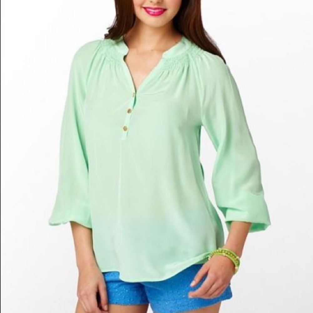 Lilly Pulitzer Mint Elsa Top